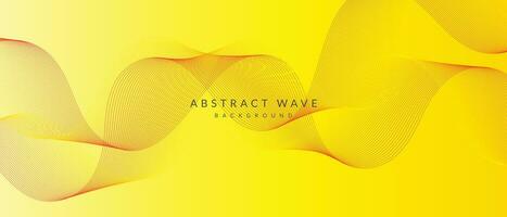 abstract wave line art vector