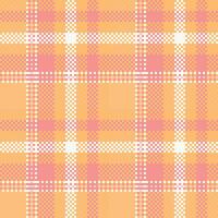 Plaids Pattern Seamless. Traditional Scottish Checkered Background. Traditional Scottish Woven Fabric. Lumberjack Shirt Flannel Textile. Pattern Tile Swatch Included. vector