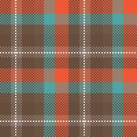 Plaid Pattern Seamless. Checkerboard Pattern Template for Design Ornament. Seamless Fabric Texture. vector