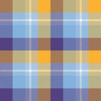 Tartan Plaid Vector Seamless Pattern. Checkerboard Pattern. Traditional Scottish Woven Fabric. Lumberjack Shirt Flannel Textile. Pattern Tile Swatch Included.