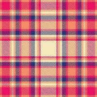 Plaid Pattern Seamless. Classic Scottish Tartan Design. Template for Design Ornament. Seamless Fabric Texture. vector