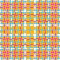 Tartan Seamless Pattern. Traditional Scottish Checkered Background. Template for Design Ornament. Seamless Fabric Texture. vector