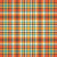 Tartan Pattern Seamless. Sweet Sweet Plaids Pattern Template for Design Ornament. Seamless Fabric Texture. vector