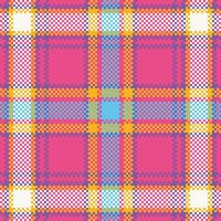 Plaids Pattern Seamless. Checker Pattern Template for Design Ornament. Seamless Fabric Texture. vector