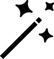 magic wand solid and glyph vector illustration