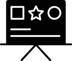 presentation solid and glyph vector illustration