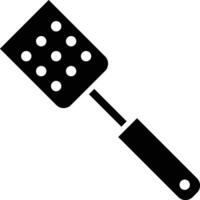 spatula solid and glyph vector illustration