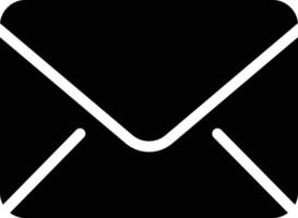 Mail solid and glyph vector illustration