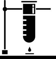 Laboratory solid and glyph vector illustration