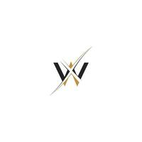 XW, WX, X AND W Abstract initial monogram letter alphabet logo design vector