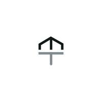Initial letter wt  logo or tw logo vector design template