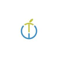Initial letter wt  logo or tw logo vector design template