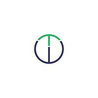 Initial letter wt  logo or tw logo vector design template