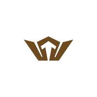 Initial letter wt  logo or tw logo vector design template