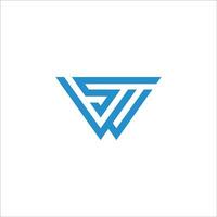 inicial letra ws logo o SO logo vector diseño modelo