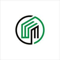 Initial letter wm logo or mw logo vector design template