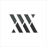 Initial letter wm logo or mw logo vector design template