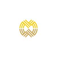 Initial letter wm logo or mw logo vector design template