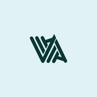 Initial letter wm logo or mw logo vector design template