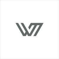 Initial letter wm logo or mw logo vector design template