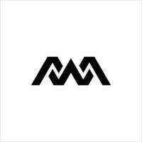 Initial letter wm logo or mw logo vector design template