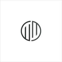 Initial letter wm logo or mw logo vector design template