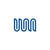 Initial letter wm logo or mw logo vector design template