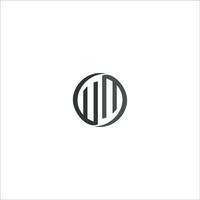 Initial letter wm logo or mw logo vector design template