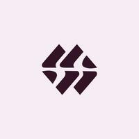 Initial letter wm logo or mw logo vector design template