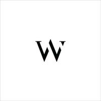 Initial letter wl logo or lw logo vector design template