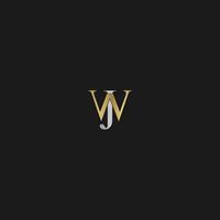 JW, WJ, J AND W Abstract initial monogram letter alphabet logo design vector