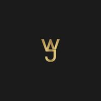 JW, WJ, J AND W Abstract initial monogram letter alphabet logo design vector