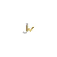 JW, WJ, J AND W Abstract initial monogram letter alphabet logo design vector