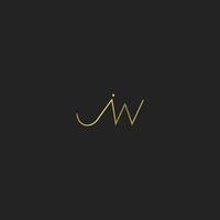 JW, WJ, J AND W Abstract initial monogram letter alphabet logo design vector