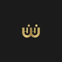 JW, WJ, J AND W Abstract initial monogram letter alphabet logo design vector