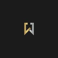 JW, WJ, J AND W Abstract initial monogram letter alphabet logo design vector