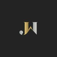 JW, WJ, J AND W Abstract initial monogram letter alphabet logo design vector