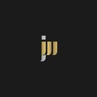 JW, WJ, J AND W Abstract initial monogram letter alphabet logo design vector