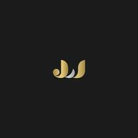 JW, WJ, J AND W Abstract initial monogram letter alphabet logo design vector