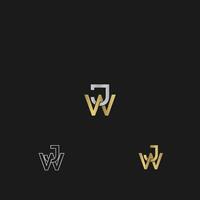 JW, WJ, J AND W Abstract initial monogram letter alphabet logo design vector