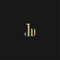 JW, WJ, J AND W Abstract initial monogram letter alphabet logo design vector