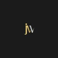 JW, WJ, J AND W Abstract initial monogram letter alphabet logo design vector