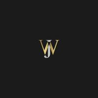 JW, WJ, J AND W Abstract initial monogram letter alphabet logo design vector