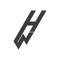 Initial letter wh logo or hw logo vector design template