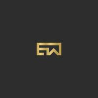 EW, WE, E AND W Abstract initial monogram letter alphabet logo design vector