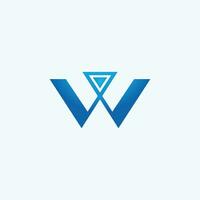 Alphabet letters Initials Monogram logo AW, WA, W and A vector