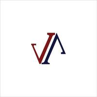 Initial letter va logo or av logo vector design template