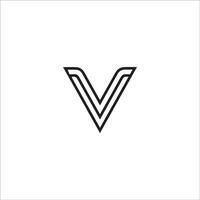 Initial letter v logo vector design template