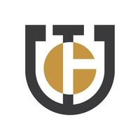 Initial ug letter logo vector template design. Linked letter gu logo design. Simple ug vector template.