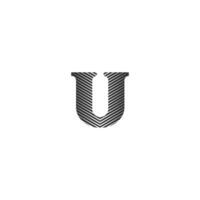 Alphabet letters Initials Monogram logo UU, U vector